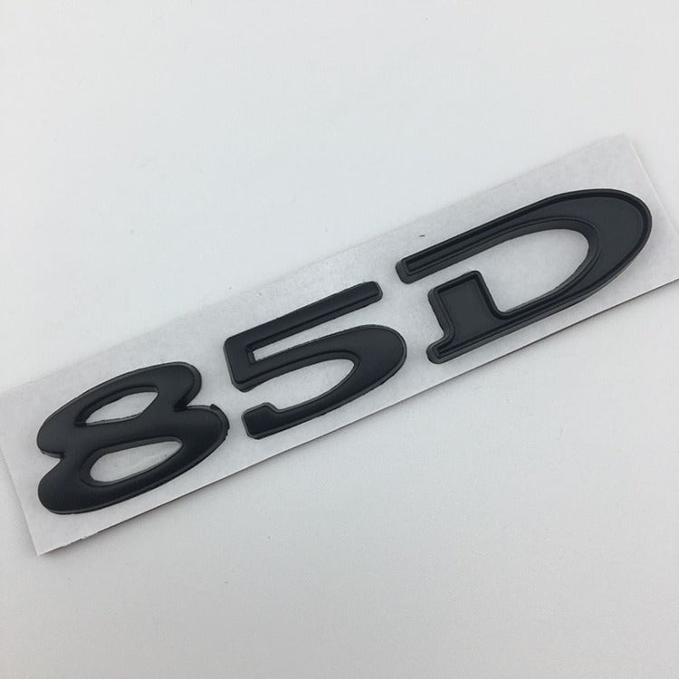 Premium Metal Tail Label Sticker for Tesla Models