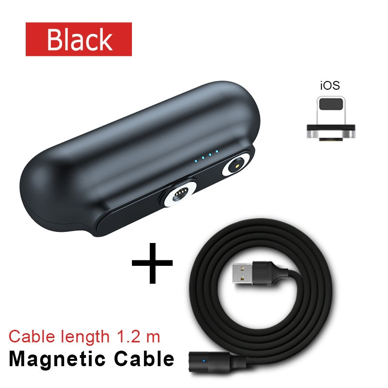 For iPhone 12 Magnetic Power Bank 2600mAh Mini Magnet Charger Power Bank For Xiaomi Emergency Portable Magnetic External Battery - Korvel
