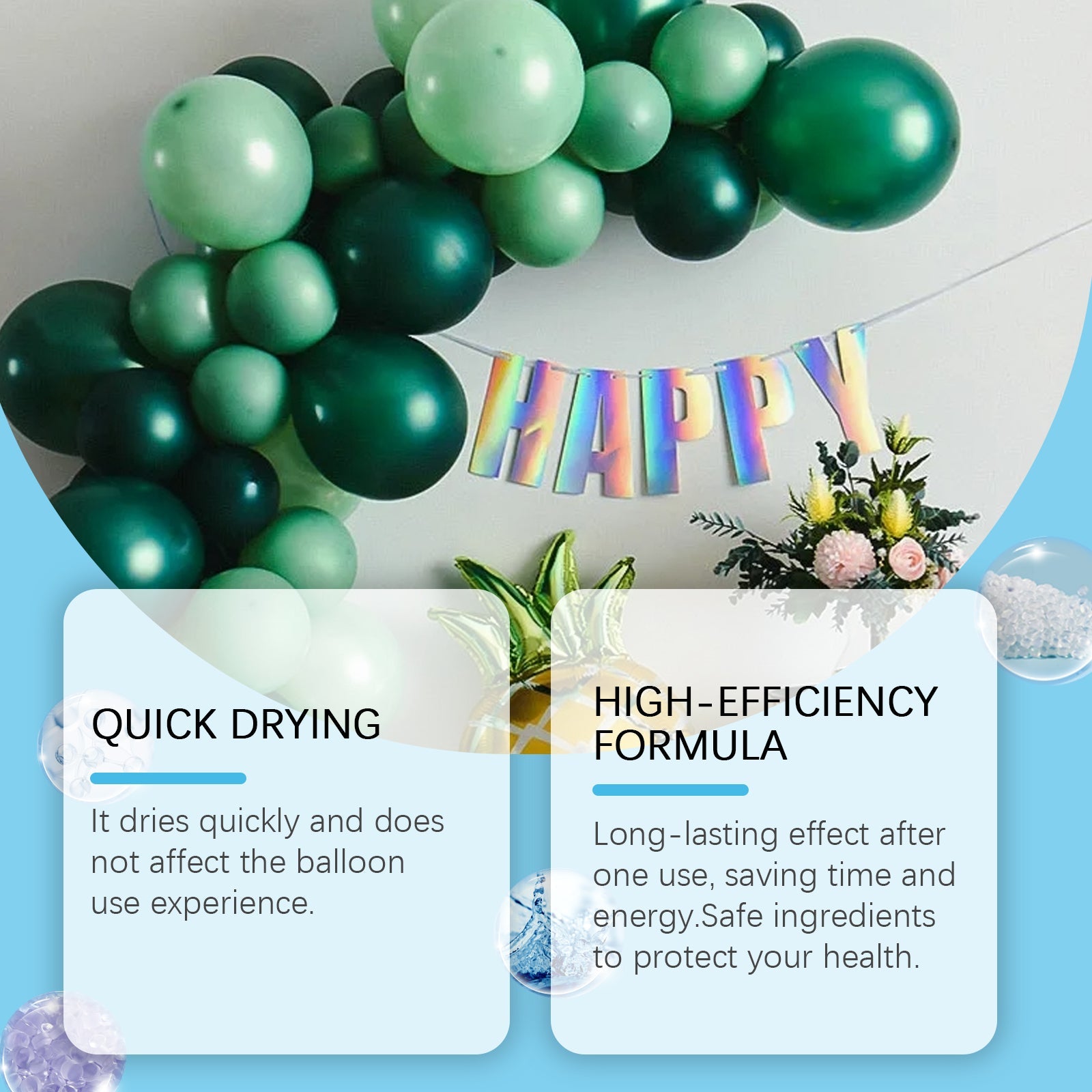Balloon Highlight Spray, Anti-Oxidation To Keep The Appearance Of The Balloon Bright And Enhance The Gloss Scene Decoration - Korvel