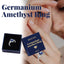 Germanium Amethyst Ring, Ring Simple Everything Fashion Pieces Fashion Clothing With Couple Ring - Korvel