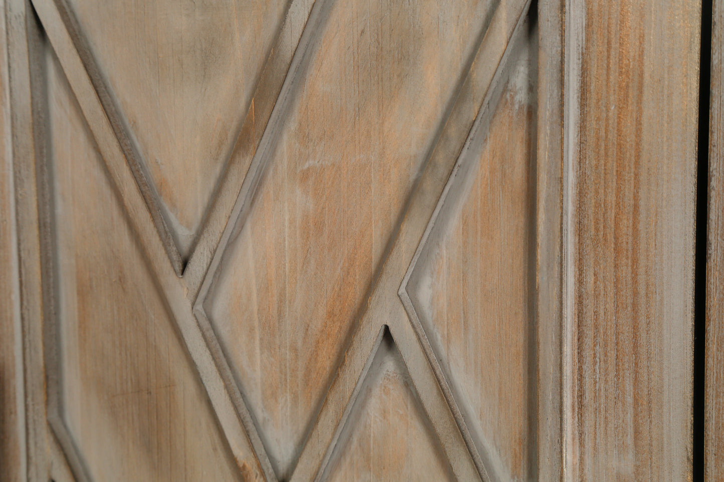 Aparador de Madera Twill de 4 Puertas - Estilo Country Americano Vintage