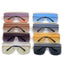 New Style One Piece Sunglasses Fashion Rimless Sunglasses Women's Trendy Sunglasses - Korvel