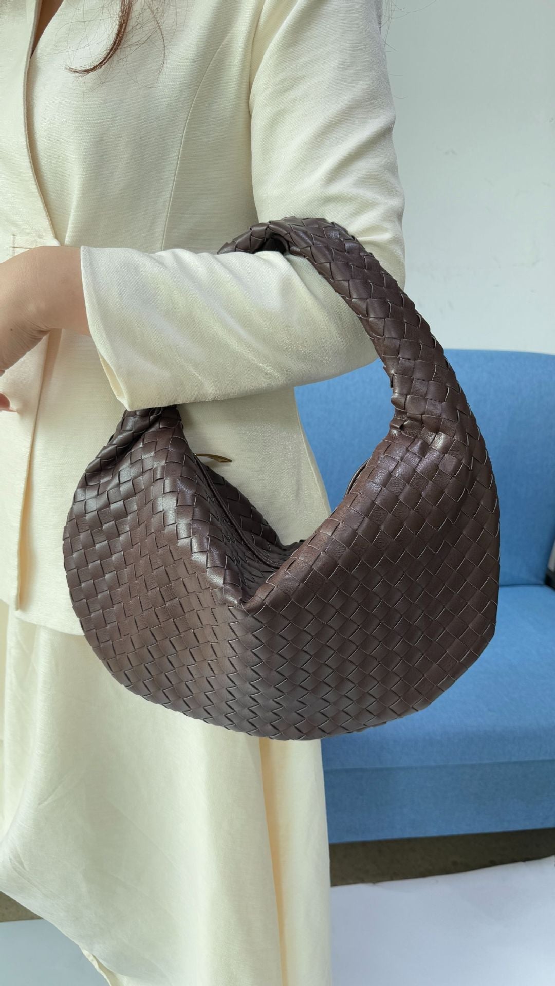 Premium Large Women's Woven Shopper Bag