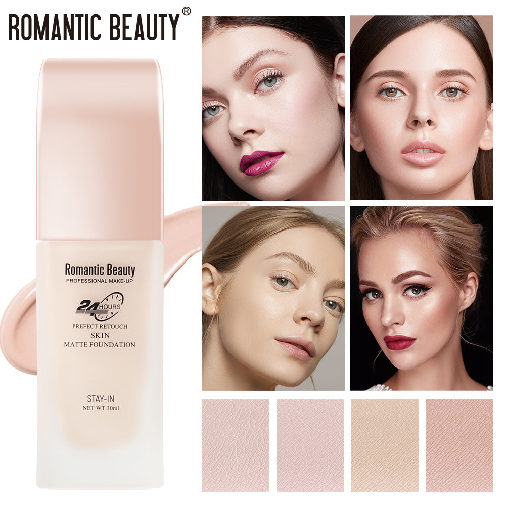 Romantic Beauty 30ml Long-Lasting Oil Control Non-Removal Foundation Concealer And Moisturizer Makeup Foundation - Korvel