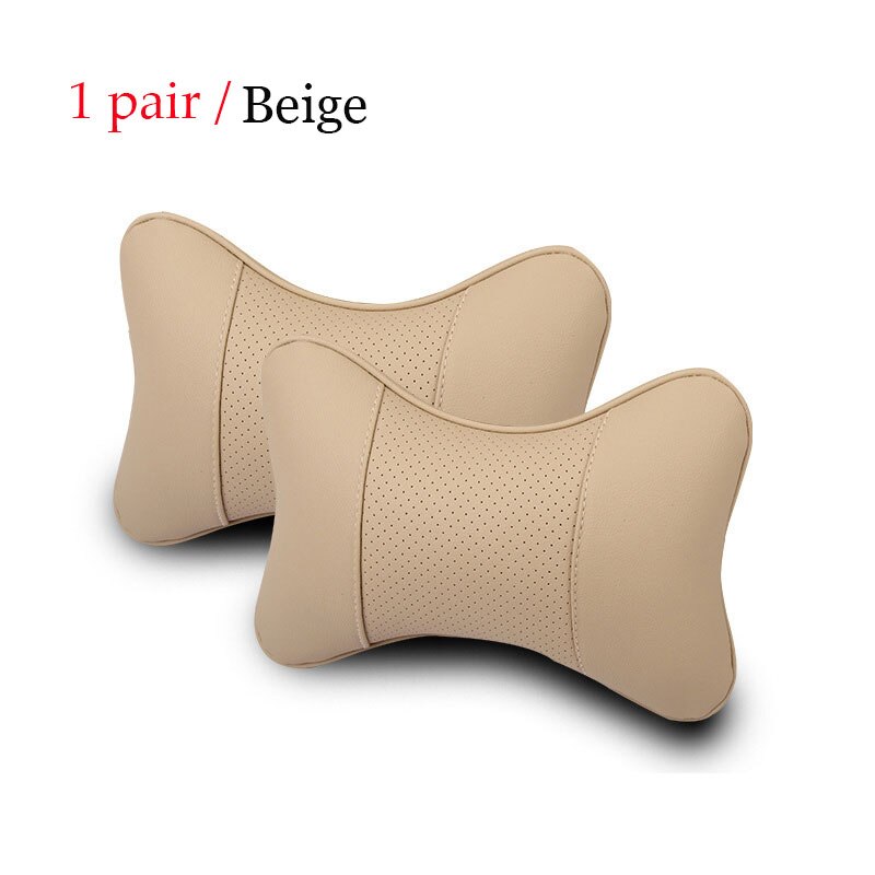 Luxury Linen Car Headrest Pillow - Unisex Neck Rest Cushion