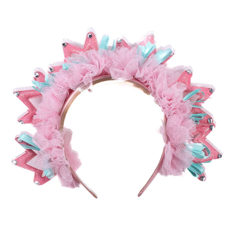 Fashionable new fabric crown hairband for women - Korvel