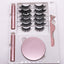 Eight Pairs Of Magnet False Eyelashes With Round Box Mirror Magnetic Iron-Absorbing Stone Eyelashes Magnetic Eyeliner Liquid Eyelashes - Korvel