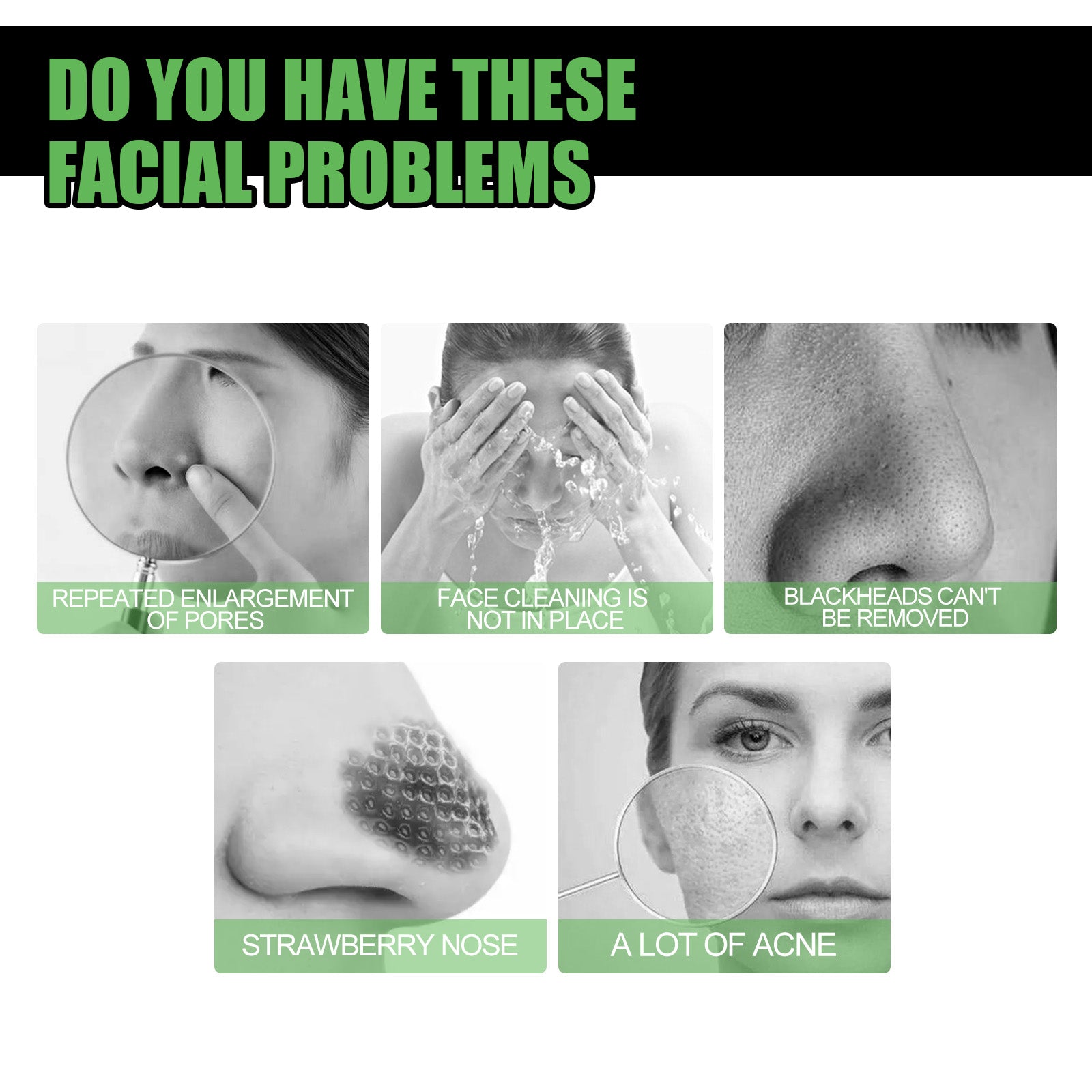 Bamboo Charcoal Blackhead Removal Mask, Deep Cleanse Pores And Acne T-Zone Oil Control With A Peel Mask - Korvel