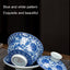 Ceramic set, three talents, covered bowl, old clay, retro kung fu tea set, tea bowl, underglaze tiger cup, Jingdezhen - Korvel
