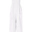 Smocked Spaghetti Strap Wide Leg Jumpsuit - Korvel