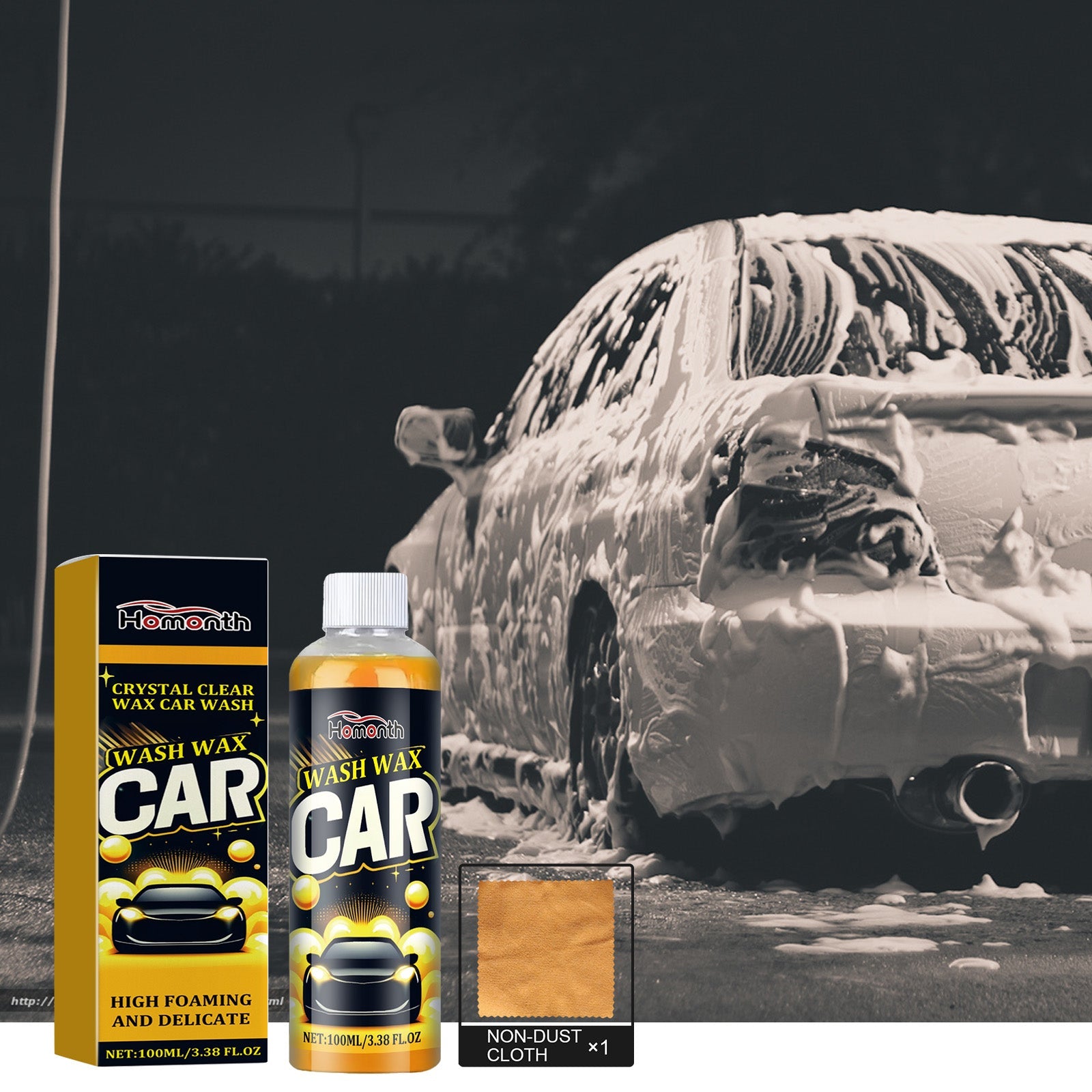 High Concentration Foam Car Cleaner, Deep Cleaning Vehicle Paint Dirt Maintenance Retreader - Korvel