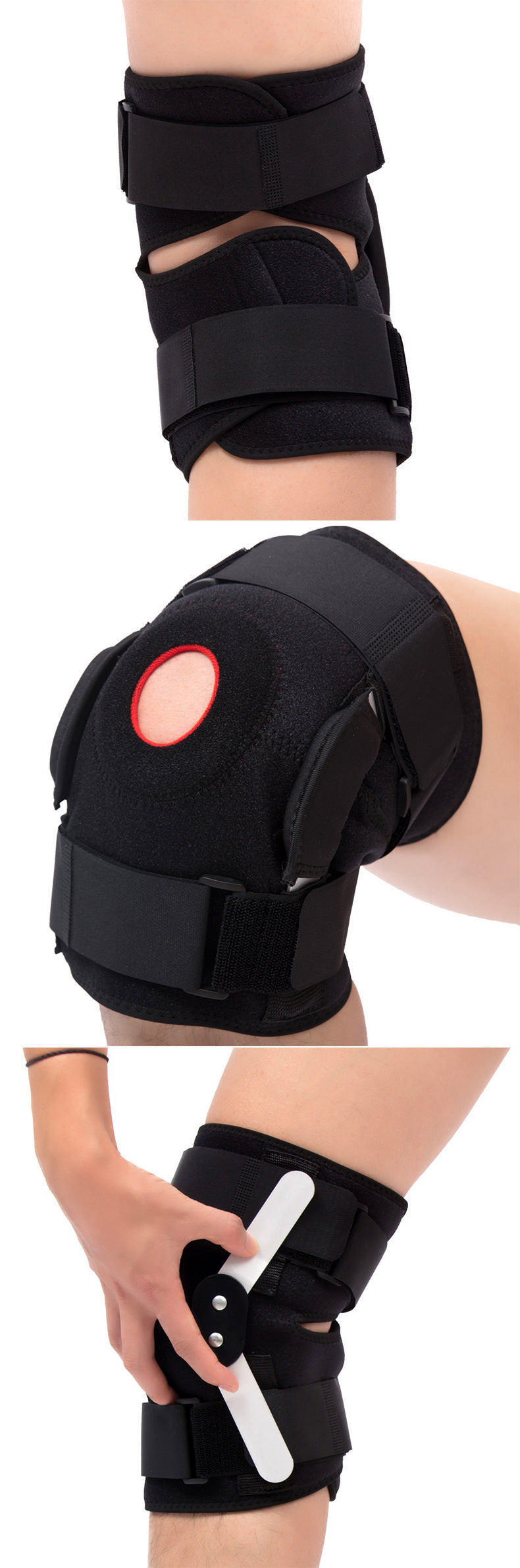 Adjustable hinged Patella Knee Support Brace for pain relief and knee joint protection - Korvel