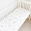 Baby fitted sheet pure cotton plus cotton sheets ins Japanese and Korean style quilted embroidered newborn sheets autumn and winter children's mattress - Korvel