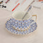 Fine Bone China Coffee Cup & Saucer - Russian Design