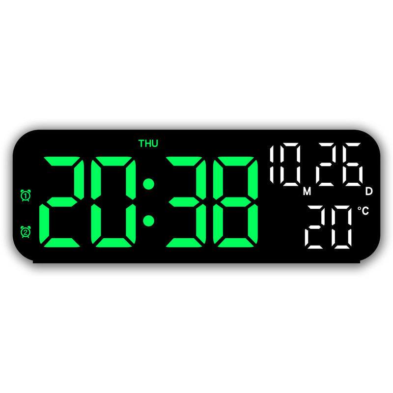 Premium Digital Alarm Clock with Temperature and Voice Control