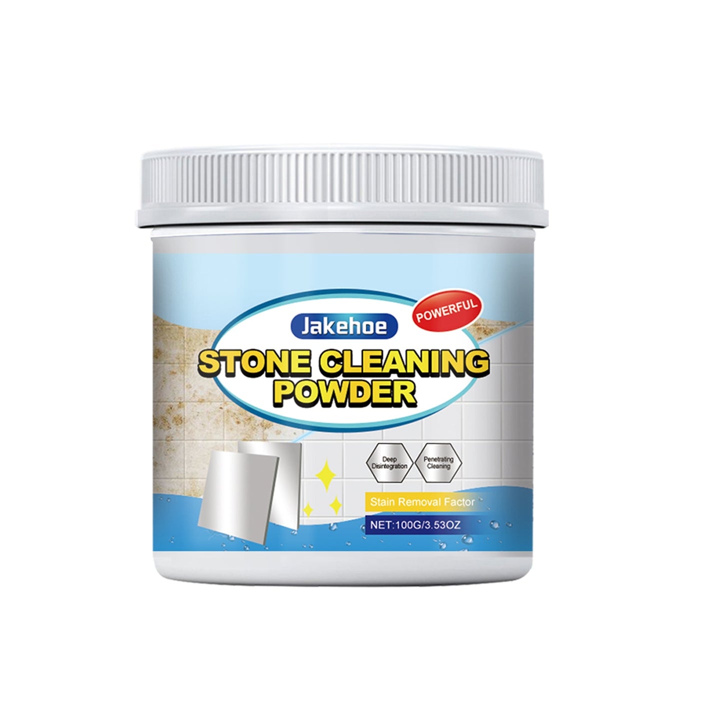 Stones Cleaning Powder, Kitchen Countertop Marble Tile Cleaning Oil Stain Removal Polishing Powder - Korvel