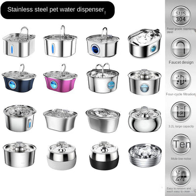 Premium Stainless Steel Smart Pet Water Dispenser