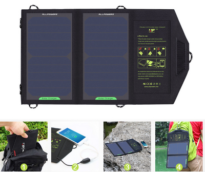 Solar Panel 10W 5V Solar Charger Portable Solar Battery Chargers Charging for Phone for Hiking etc. Outdoors. - Korvel