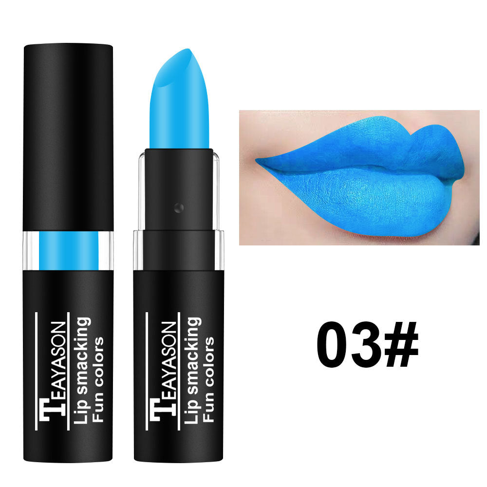 Lipstick White Nude Vampire Olive Green Black Purple Halloween Creative Makeup Retro - Korvel