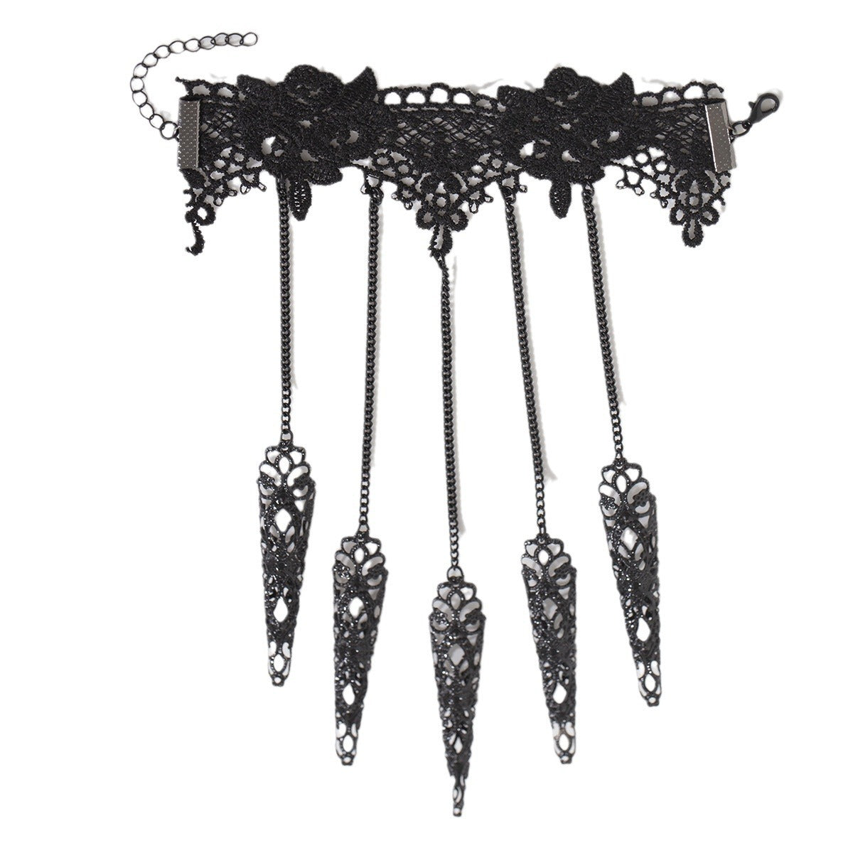 Bracelet à franges en diamant noir élégant pour femmes