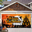 Banner de puerta de garaje Halloween Bosque Nebuloso