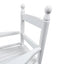 Silla mecedora blanca para niños - Uso interior y exterior