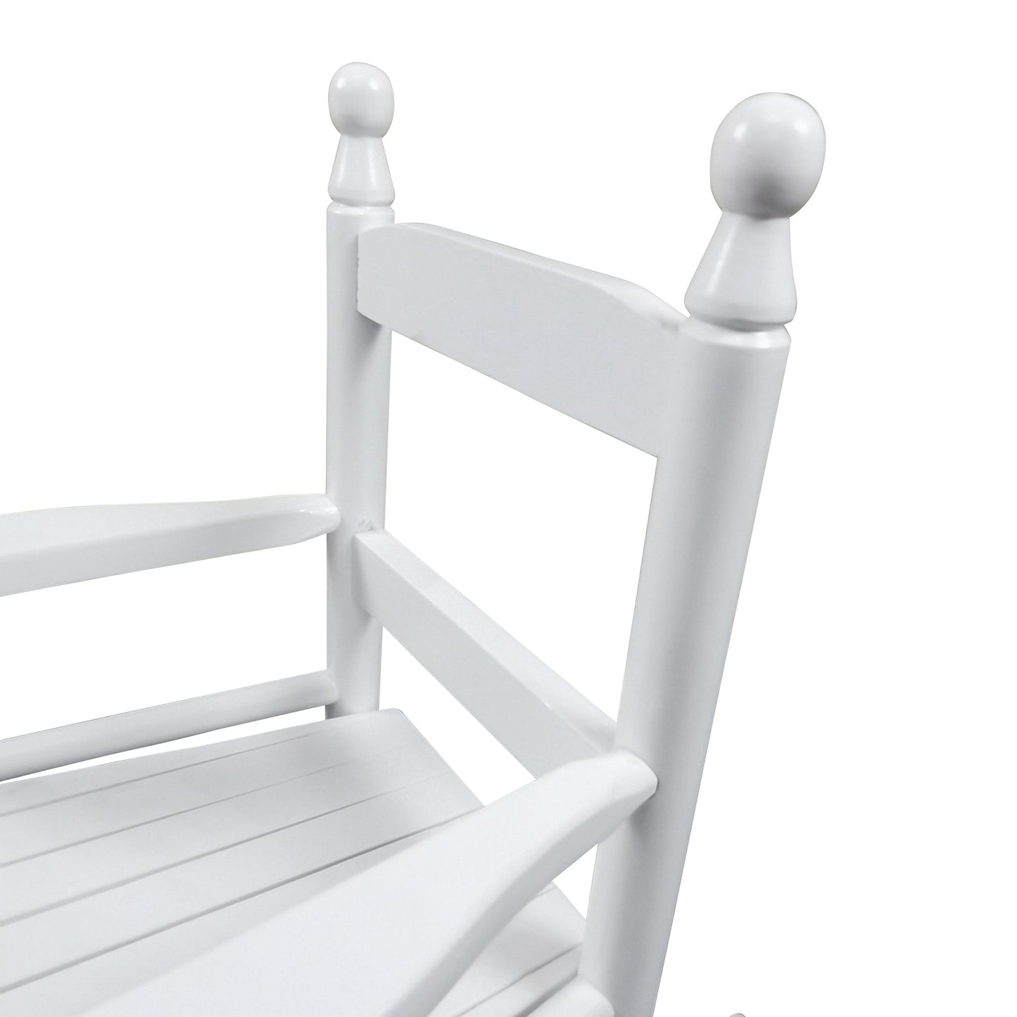 Silla mecedora blanca para niños - Uso interior y exterior