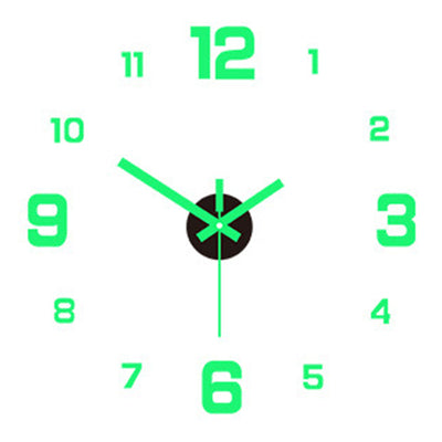 DIY Frameless Creative Wall Clock Wall Decal: A Silent and Stylish Addition for Home Decor, Ideal for Living Rooms and Offices - Korvel