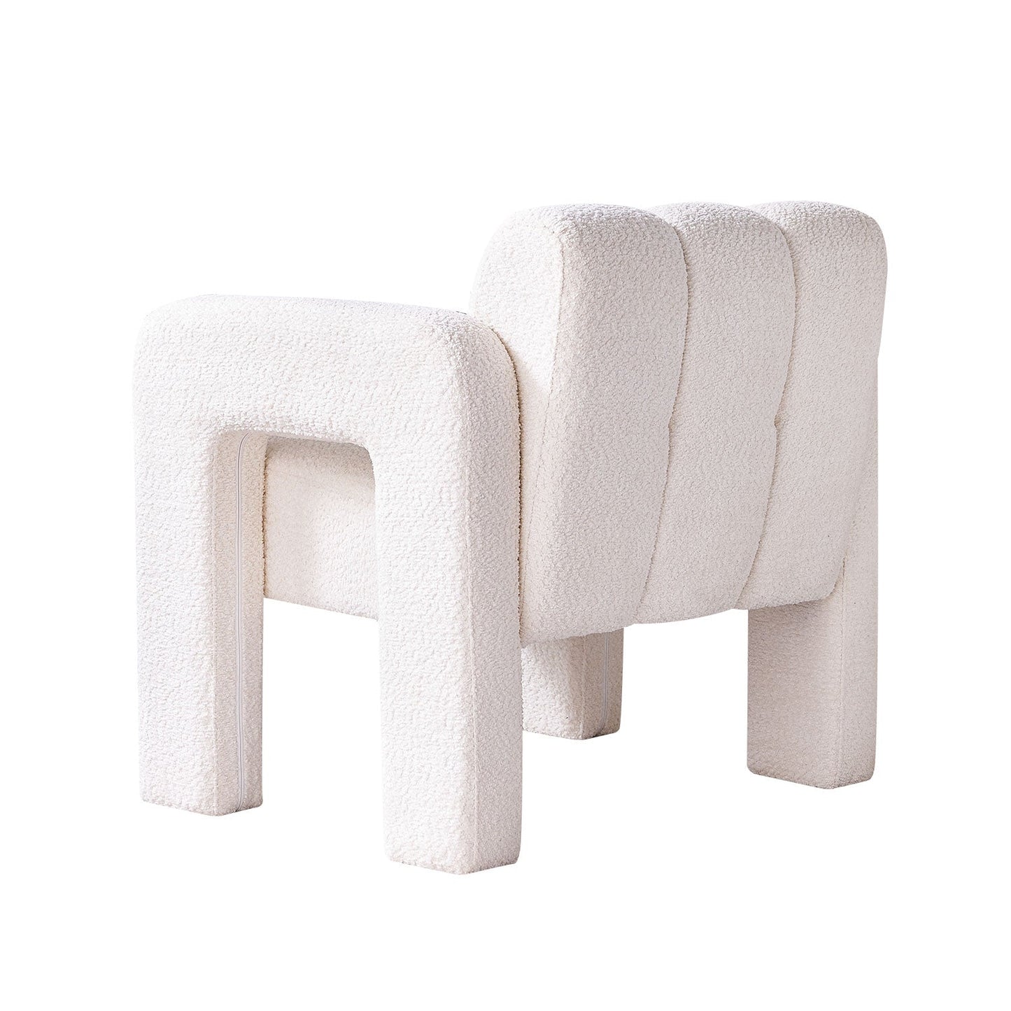 Chaise d'Accent en Boucle ÉléGante - Beige