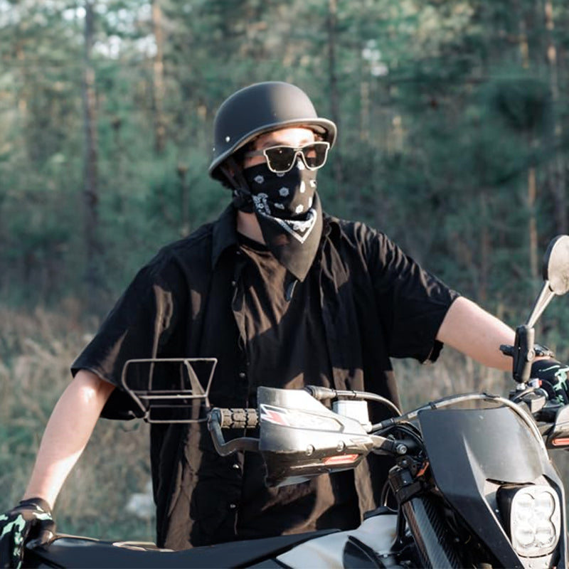 Half-Face Motorcycle Helmet for Cycling, with ECE and DOT Certifications. Made of ABS Material, Suitable for Men and Women. - Korvel