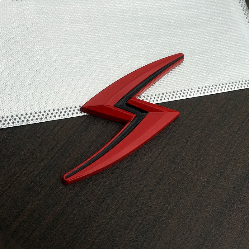 Rear tail sticker, engine hood sticker, creative metal sticker, lightning sticker - Korvel