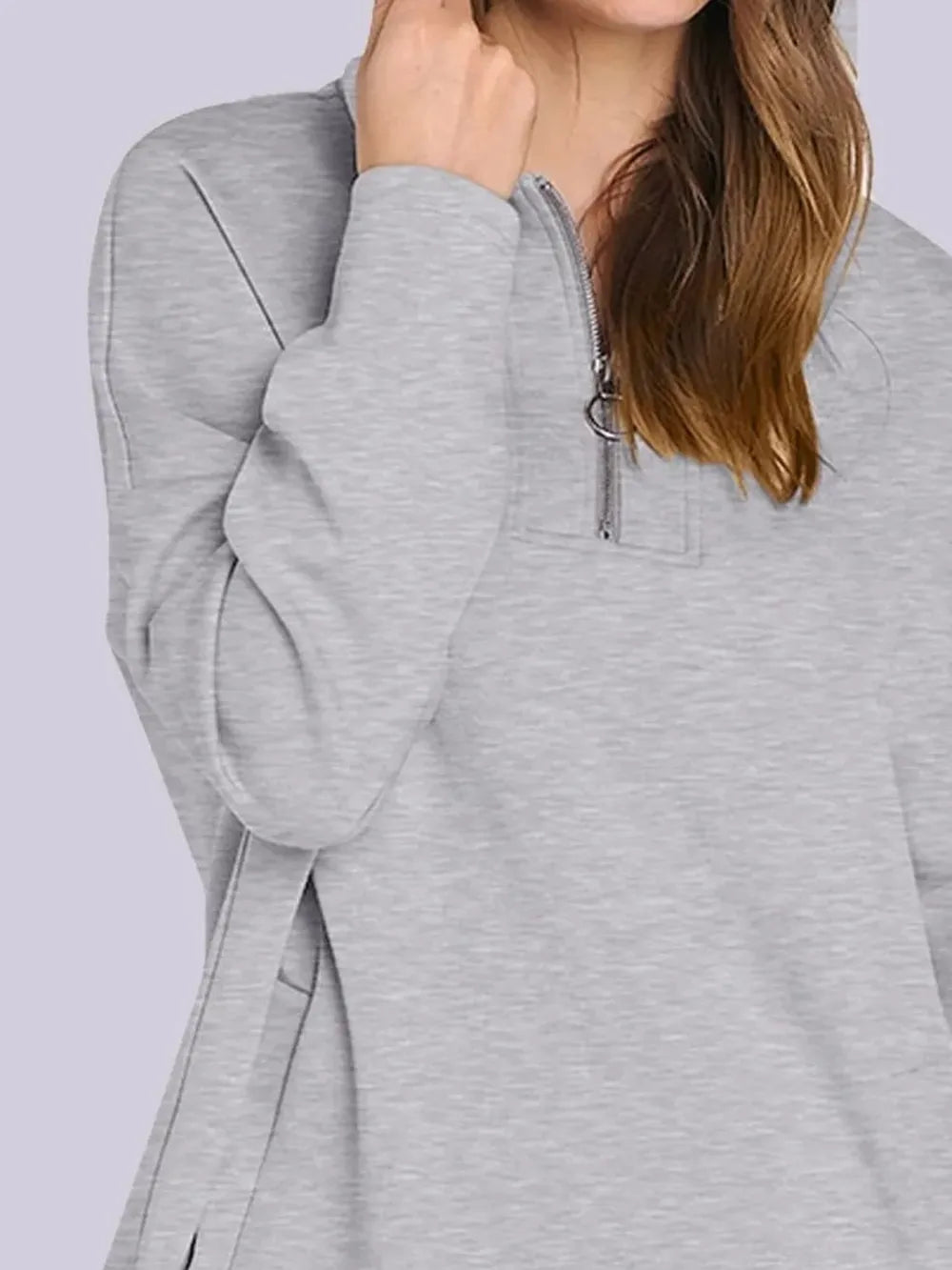Quarter Zip Long Sleeve Hoodie - Korvel