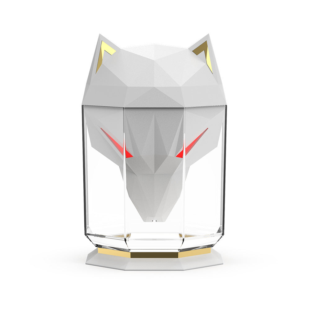 Desktop Wolf Humidifier Large Capacity Household Air Nebulizer Heavy Fog Humidifier Ornament - Korvel