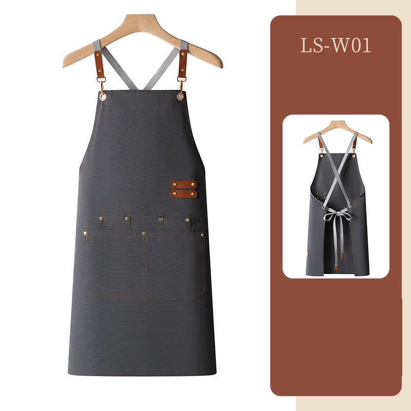 Waterproof apron customized logo printing for catering - Korvel
