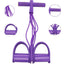 Six tube upgraded sit ups abdominal exercises yoga fitness tension rope multifunctional foot pedal stretcher - Korvel