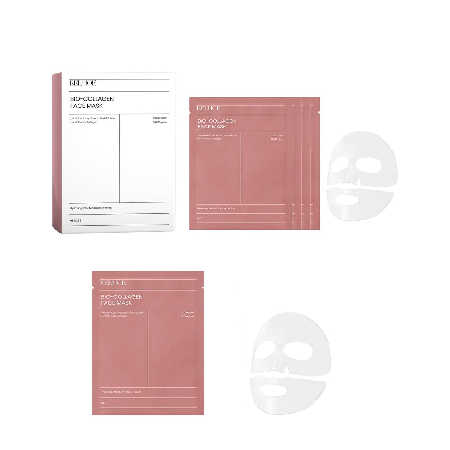 EELHOE Collagen facial mask Series Facial Care Rich and Soft Skin Moisturizing facial mask Series - Korvel