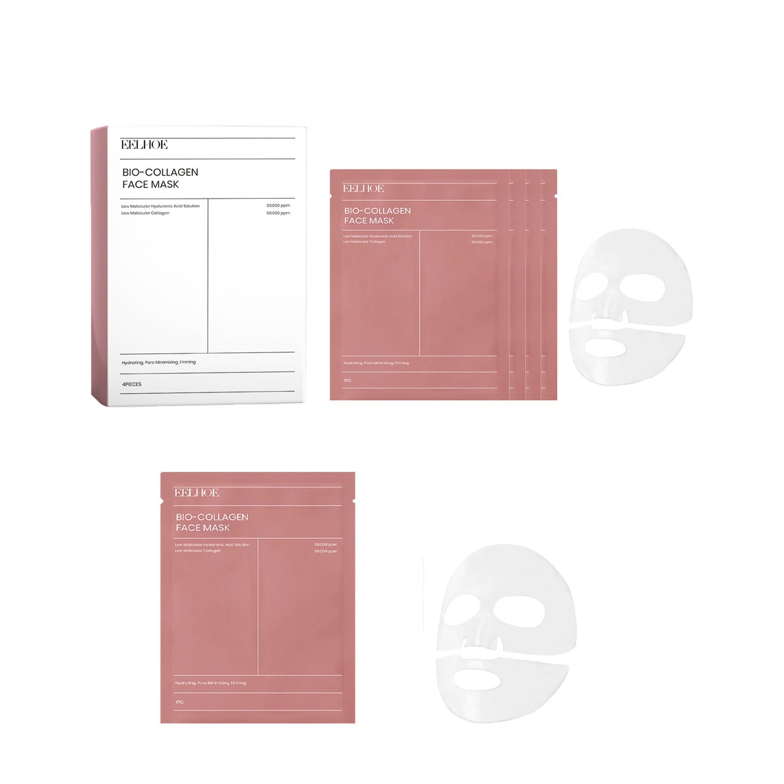 EELHOE Collagen facial mask Series Facial Care Rich and Soft Skin Moisturizing facial mask Series - Korvel
