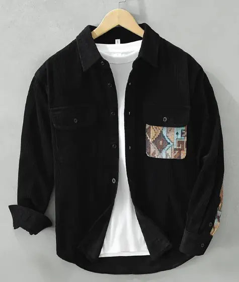 Camisa de Manga Larga Retro Estilo Japonés