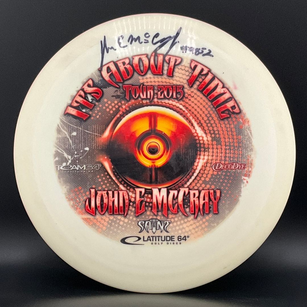 Gold DecoDye Saint Disc - Signed by John E McCray 2015 Tour