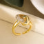 Anillo Ajustable Geométrico de Lujo para Mujeres