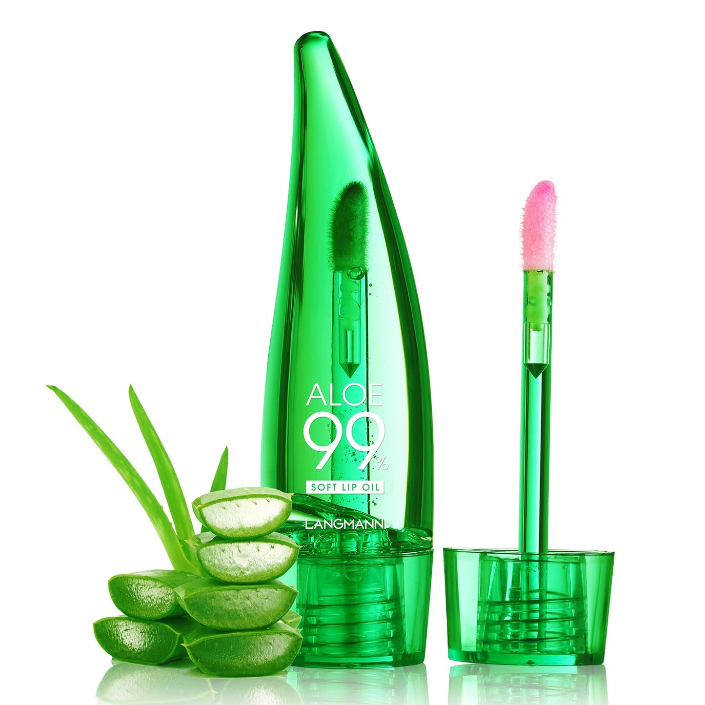 langmannni  Aloe vera lip gloss, temperature-sensitive color-changing lip glaze, moisturizing and protective lipstick, lip oil - Korvel