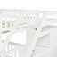Twin over Full Loft Bed with Staircase,White - Korvel