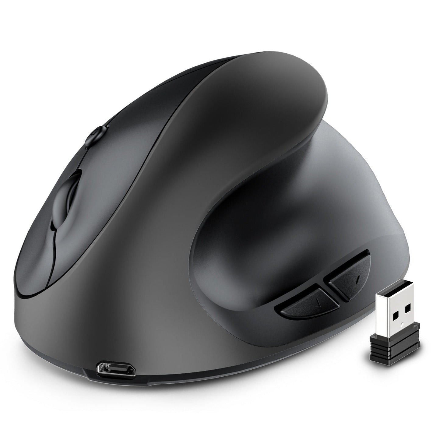 Vertical vertical grip rechargeable silent wireless anti mouse hand designer drawing office creative ergonomic mouse - Korvel