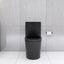 Matte Black Elongated One Piece Toilet Dual Flush 1.1/1.6 GPF Water Saving Map 1000g,Matte Black - Korvel