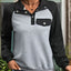 Sudadera de Manga Larga Texturizada en Contraste