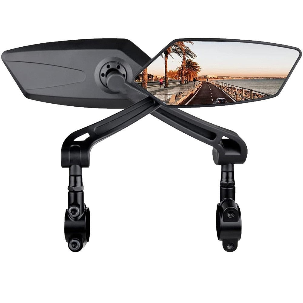Rearview mirror electric car flat mirror 360 degree adjustable reflector reversing mirror riding accessories - Korvel