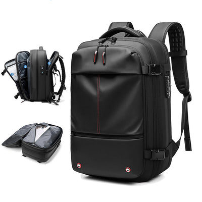 Expandable Waterproof Travel Backpacks Men Business Laptop Backpack With Valve Vacuum Compression Backpack - Korvel