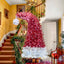 6FT Curved Top Artificial Fir Christmas Tree with LED Lights