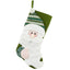 Chaussettes de Noël vertes premium pour une décoration festive