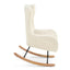 Rocking Chair - with rubber leg and cashmere fabric suitable for living room and bedroom - Korvel